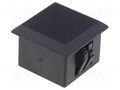 Stopper; H: 11mm; black; polyamide; UL94V-2; Dim: 15x15mm FIX&FASTEN FIX-MSQ-5