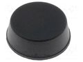 Self-adhesive foot; black; rubber; A: 13mm; B: 11.4mm; C: 5mm FIX&FASTEN FIX-RF-005