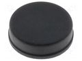 Self-adhesive foot; black; rubber; A: 20mm; B: 19mm; C: 6mm FIX&FASTEN FIX-RF-008