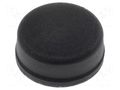 Self-adhesive foot; black; rubber; A: 11mm; B: 10.5mm; C: 5mm FIX&FASTEN FIX-RF-011