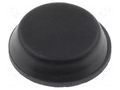 Self-adhesive foot; black; rubber; A: 12.7mm; B: 11.5mm; C: 3.8mm FIX&FASTEN FIX-RF-019A