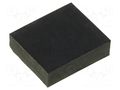 Self-adhesive foot; H: 2mm; black; rubber; W: 7mm; L: 6mm FIX&FASTEN FIX-SF-070620