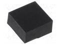 Self-adhesive foot; black; rubber; Y: 7mm; X: 7mm; Z: 4mm FIX&FASTEN FIX-SF-070740