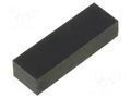 Self-adhesive foot; H: 3.6mm; black; rubber; W: 16mm; L: 5mm FIX&FASTEN FIX-SF-160536