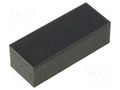 Self-adhesive foot; H: 6mm; black; rubber; W: 19mm; L: 7.7mm FIX&FASTEN FIX-SF-197760