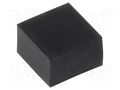 Self-adhesive foot; black; rubber; Y: 6mm; X: 6mm; Z: 4mm FIX&FASTEN FIX-SF-664