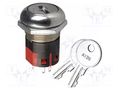 Switch: key switch; Stabl.pos: 2; Switch.method: ON-ON; Ø19.3mm C&K Y201132C203NQ