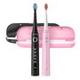 Sonic toothbrushes with head set and case FairyWill FW-507 (Black and pink), FairyWill FW-507 black&pink