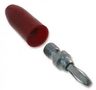 BANANA PLUG, 15A, SOLDERLESS, RED 108-0302-001