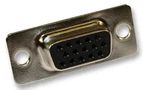 D SUB, RECEPTACLE, SOLDER, STR, 15WAY 180-015-213R911