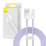 Baseus Dynamic cable USB to Lightning, 2.4A, 2m (Purple), baseus CALD000505