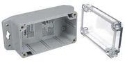 ENCLOSURE, WALL MOUNT, PC, GREY/CLEAR PN-1322-ACMB