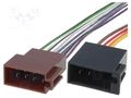 ISO socket,wires; PIN: 13(5+8) 4CARMEDIA ZRS-ISO-4/R