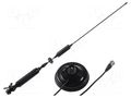 Antenna; CB; 0.72m; 3dBi; 500W; magnet; black; Len: 4m; UHF FARUN FRN.ANT.M18