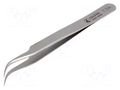 Tweezers; 115mm; for precision works; Blades: curved IDEAL-TEK IDL-7.SA