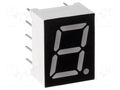 Display: LED; 7-segment; 10.16mm; 0.4"; No.char: 1; blue; 60mcd OPTO Plus LED OPD-S4030LB-BW