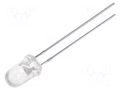 LED; white cold; 5mm; 7000÷15000mcd; 30°; Front: convex; 3÷3.4VDC WENRUN LUW503F43