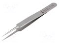Tweezers; 110mm; for precision works; Blades: narrowed IDEAL-TEK IDL-5.SA