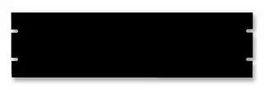 PANEL, STEEL, BLACK, 3U, FORMED PBFS19005BK2