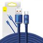 Baseus Crystal Shine cable USB to USB-C, 100W, 2m (blue), Baseus CAJY000503