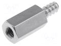 Screwed spacer sleeve; 12mm; Int.thread: M2,5; Ext.thread: ST2,2 DREMEC TFM-ST2.2X12/M2.5