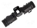Cable holder; female; PIN: 2; straight; DT DEUTSCH 1011-227-0205