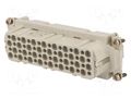 Connector: HDC; contact insert; female; 250V; PIN: 64; 64+PE AMPHENOL C146-10B0640002