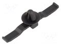 Holder; push-in; UL94V-2; black; Panel thick: max.1.2mm; Ht: 7.7mm HELLERMANNTYTON CHA1