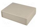 Enclosure: with panel; X: 190mm; Y: 140mm; Z: 50mm; ABS; grey; IP43 COMBIPLAST CP-2055M