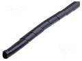 Spiral wrapping; ØBundle : 5÷20mm; polyetylene; black; L: 10m KURANT SW-5/BK