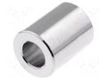 Spacer sleeve; 9mm; cylindrical; brass; nickel; Out.diam: 4mm DREMEC DR314/2.1X9