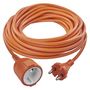 Extension Cord 20 m / 1 socket / orange / PVC / 230 V / 1.5 mm2, EMOS P01320R 8592920119297