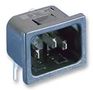 POWER INLET, IEC, PC PANEL SNAP FIT, 15A PX0575/15/PC