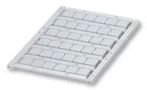MARKER, BLANK, 9.6MM, WHITE, PK10 0829142.
