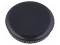 Cap; black; Mounting: push-in; plastic MENTOR G333.663