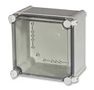 ENCLOSURE, PC, GRY, CLR LID, 190X190X130 PC 1919 13 T-2FSH ENCL.