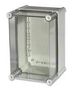 ENCLOSURE, PC, GRY, CLR LID, 280X190X180 PC 2819 18 T ENCLOSURE