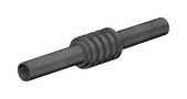 TEST ACCESSORY, INSULATED BANANA COUPLER, 4MM, BLACK 23AH8795 66.9123-21.