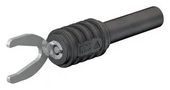 CABLE LUG ADAPTER, 8.2MM FORK LUG, 4MM SOCKET, 32 A, 1000 V, BLACK 23AH8797 66.9126-21