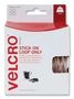 STICK ON COIN, LOOP ONLY, WHITE, 19MM VEL-EC60232