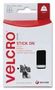 STICK ON SQUARE, BLACK, 25MM, 24 SETS VEL-EC60236