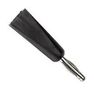 BANANA PLUG, 2MM, 5A, SOLDER, BLACK,PK10 5936-0