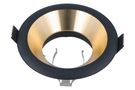 Recessed downlight 16MR/GU10, deep, black/gold, LED line 241321 5901583241321