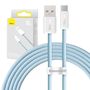 Cable USB to USB-C Baseus Dynamic Series, 100W, 2m (blue), Baseus CALD000703