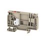 Supply terminal, PUSH IN, 10 mm², 250 V, 57 A, Number of potentials per tier: 1, TS 35, dark beige, Colour of operational elements: red Weidmuller 2428910000 04050118438253