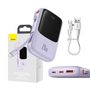 Powerbank Baseus Qpow Pro with Lightning cable, USB-C, USB, 10000mAh, 20W (purple), Baseus PPQD020005