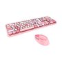 Wireless keyboard + mouse set MOFII Sweet 2.4G (pink), MOFII SMK-623387AG Pink