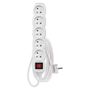 Extension Cord 3 m / 5 sockets / switch / white / PVC / 1.5 mm2, EMOS P1513R 8592920016503