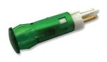 INDICATOR, LED PANEL MNT, 6MM, GREEN QS61XXG12