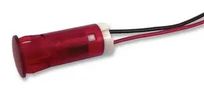 INDICATOR, LED PANEL MNT, 10MM, RED QS103XXHR220